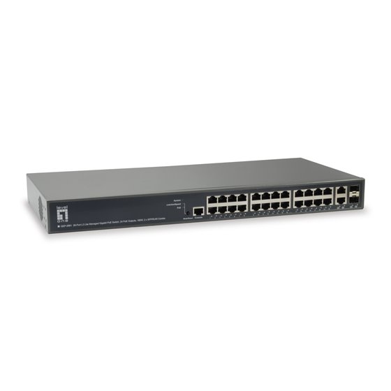 GEP-2681 switch Gestionado L3 Gigabit Ethernet (10/100/1000) Energía sobre Ethernet (PoE) Negro