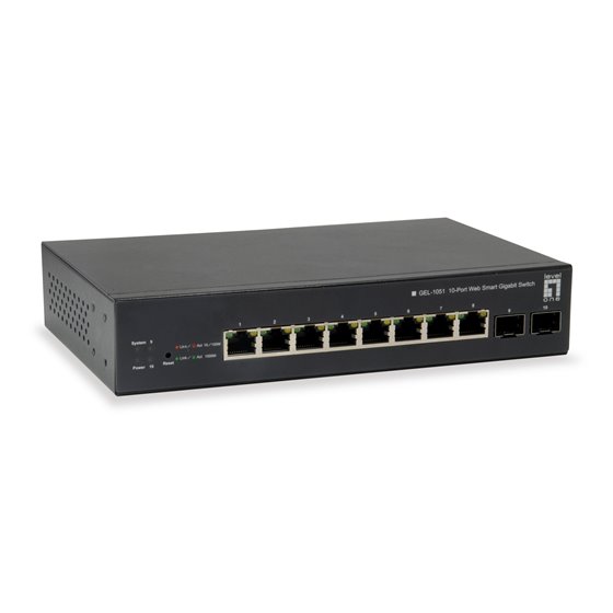 GEP-1051 switch Gestionado L2/L3/L4 Gigabit Ethernet (10/100/1000) Energía sobre Ethernet (PoE) Negro