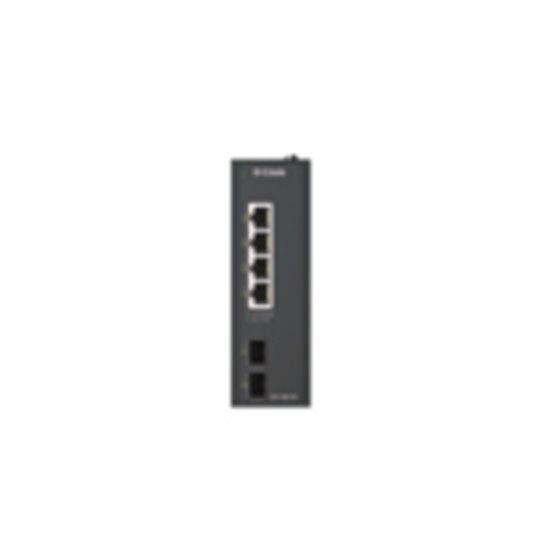 DIS-100G-06 switch No administrado L2 Gigabit Ethernet (10/100/1000) DIN rail Negro
