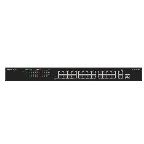 RG-ES126FGS-P switch No administrado L2 Gigabit Ethernet (10/100/1000) Energía sobre Ethernet (PoE) Negro