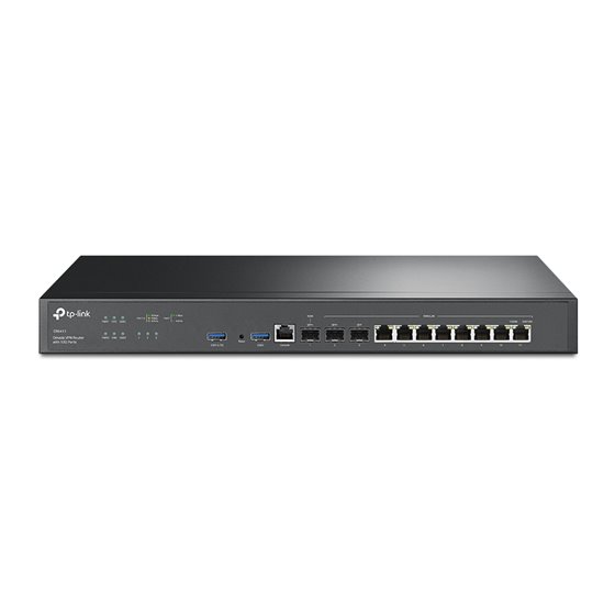 Omada ER8411 router Gigabit Ethernet Negro