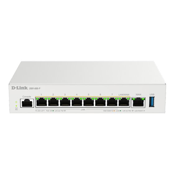 DBR-600-P/B router 2.5 Gigabit Ethernet Blanco
