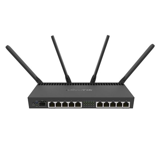 RB4011iGS+5HacQ2HnD-IN router inalámbrico Gigabit Ethernet Doble banda (2,4 GHz / 5 GHz) Negro