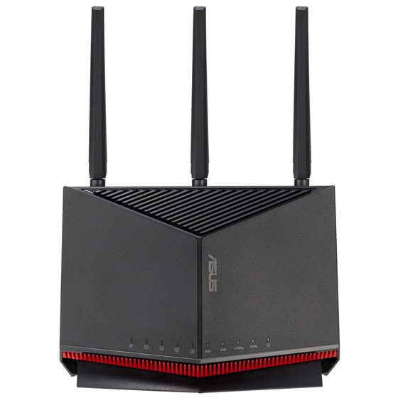 RT-BE86U router inalámbrico 10 Gigabit Ethernet Doble banda (2,4 GHz / 5 GHz) Negro