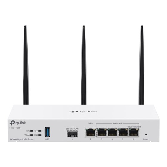 FESTA FR365 router inalámbrico Gigabit Ethernet Dual-band (2.4GHz + 5GHz or 2.4GHz + 6GHz) Blanco