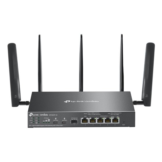 ER706WP-4G router inalámbrico Gigabit Ethernet Doble banda (2,4 GHz / 5 GHz) Negro