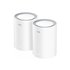 M3000 2-PACK sistema Wi-Fi Mesh (Wi-Fi en malla) Doble banda (2,4 GHz / 5 GHz) Wi-Fi 6 (802.11ax) Gris, Blanco 1 Interno
