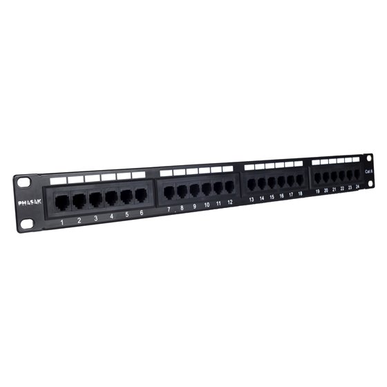 Panel de transferencia 19" 24P Cat.6 UTP RJ45 DUAL 1U - PU 2420