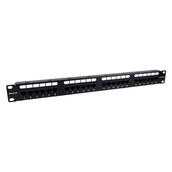 Panel de transferencia 19" 24P Cat.6A UTP RJ45 DUAL 1U - PU 2421