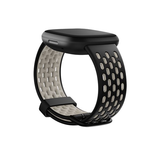 FB174SBBKWTL smart wearable accessory Grupo de rock Negro, Blanco Aluminio, Silicona