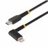Cable de 1m USB-C a Lightning - Cable USB 2.0 a Lightning Acodado - Cable USB Tipo C a Lightning - Cable de Carga - Cable Lightn