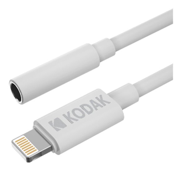 30425842 cable de teléfono móvil Blanco 0,1 m 3,5mm Lightning