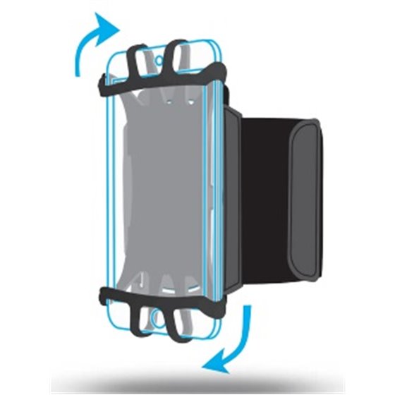 ARM BAND 4-6IN . funda para teléfono móvil 15,2 cm (6") Brazalete caso Negro