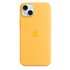 Funda de silicona con MagSafe para el iPhone 15 Plus - Amarillo solar