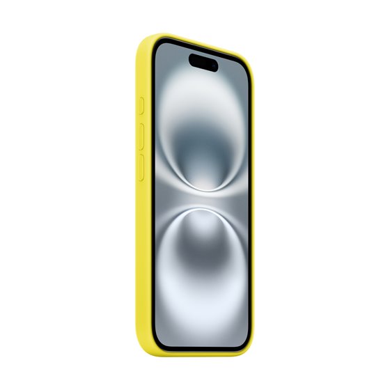 Funda de silicona con MagSafe para el iPhone 16 - Amarillo carambola