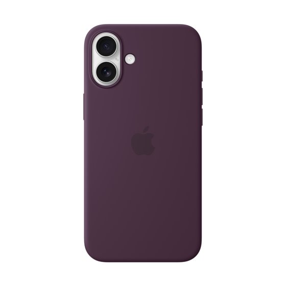 Funda de silicona con MagSafe para el iPhone 16 Plus - Ciruela