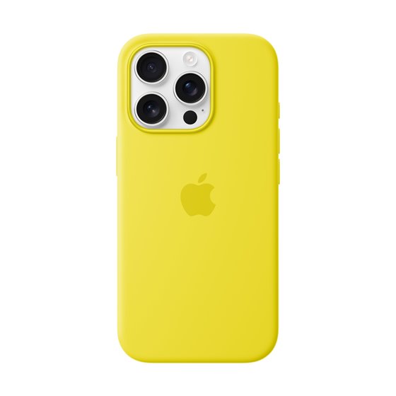 Funda de silicona con MagSafe para el iPhone 16 Pro - Amarillo carambola