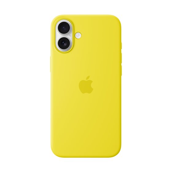 Funda de silicona con MagSafe para el iPhone 16 Plus - Amarillo carambola
