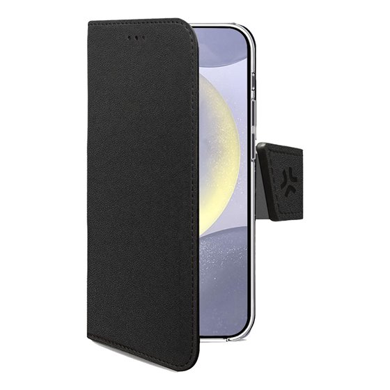 WALLY funda para teléfono móvil 17 cm (6.7") Funda cartera Negro