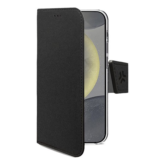 WALLY1163 funda para teléfono móvil 16 cm (6.3") Funda cartera Negro