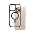 HardCase Transparent w. Black MagSafe & Frame iPhone 16 Pro Max funda para teléfono móvil Negro