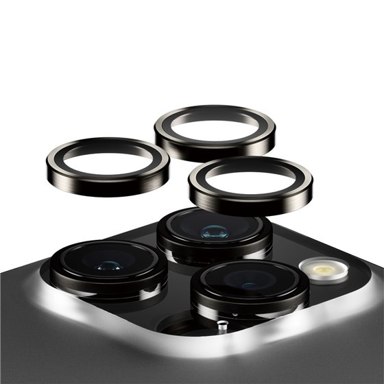 Hoops® Metal Camera Lens Protector Black iPhone 15 Pro | 15 Pro Max Protector de pantalla Apple 1 pieza(s)