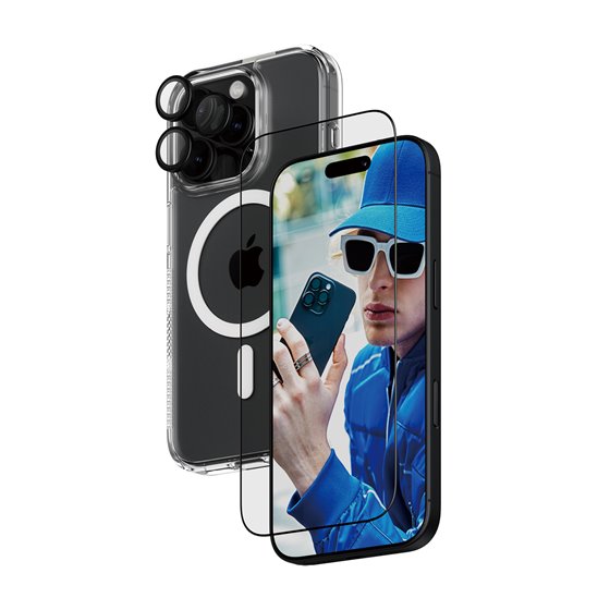 3-in-1 Protection Bundle iPhone 16 Pro Protector de pantalla Apple 1 pieza(s)