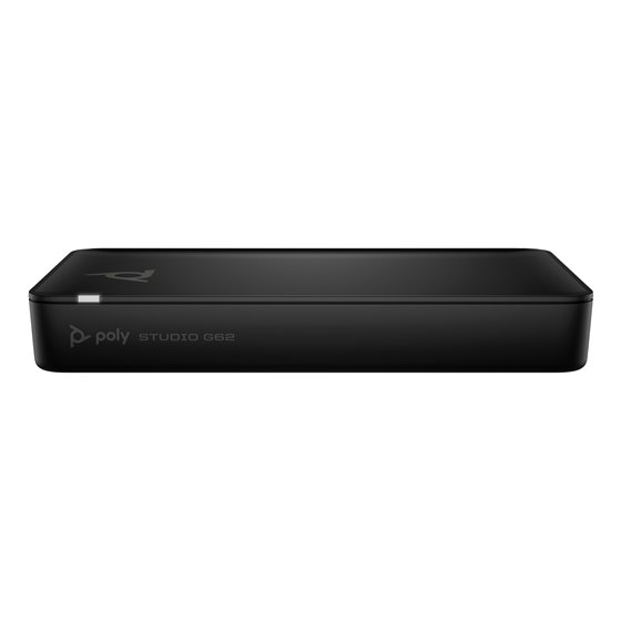Sistema de videoconferencia Poly G62 con kit de placa de montaje y sin cable de alimentación TAA