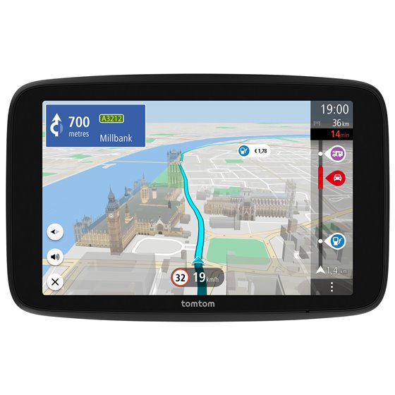 GO Camper Max navegador Fijo 17,8 cm (7") Pantalla táctil 400 g Negro