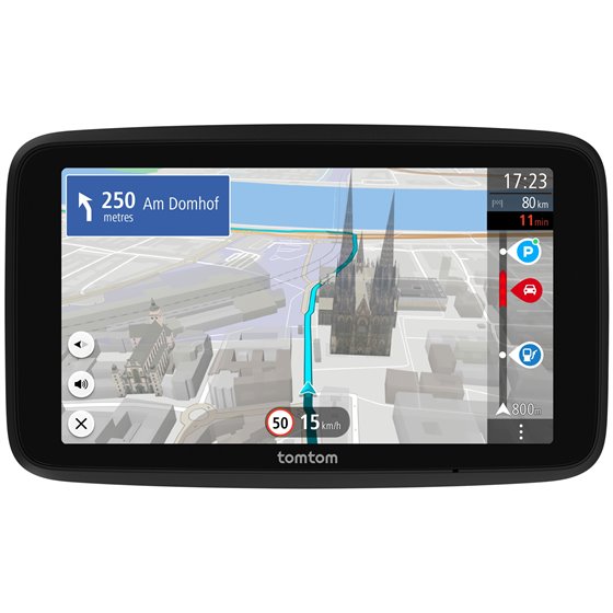 GO navegador Portátil/Fijo 15,2 cm (6") Pantalla táctil 270 g Negro