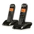 S12 Duo Teléfono DECT Identificador de llamadas Negro