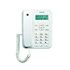 CT202 Teléfono analógico Identificador de llamadas Blanco