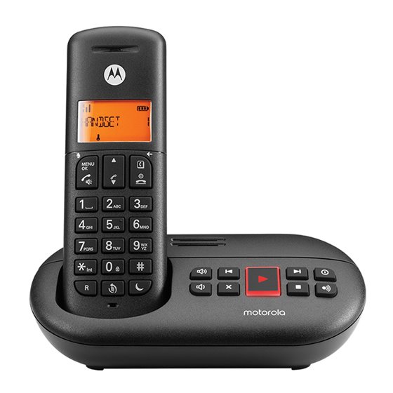 E211 Teléfono DECT Identificador de llamadas Negro