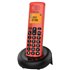 E160 Teléfono DECT Identificador de llamadas Negro, Rojo