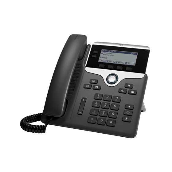 7821 teléfono IP Negro, Plata 2 líneas