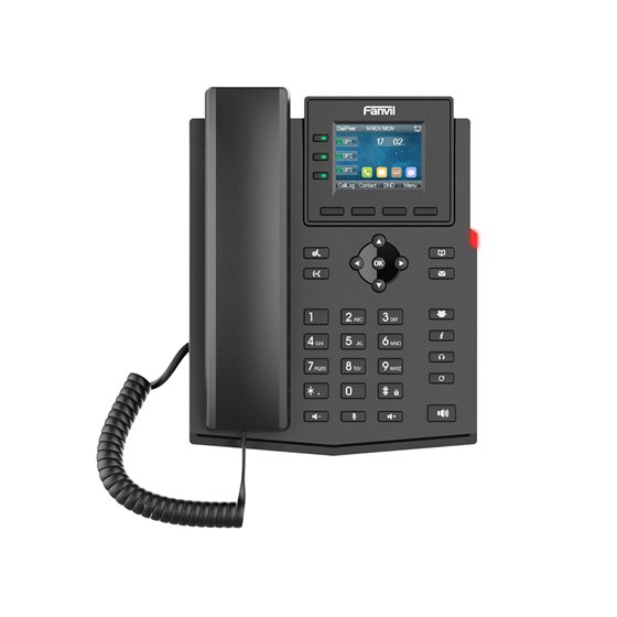 X303-2 teléfono IP Negro 4 líneas LCD