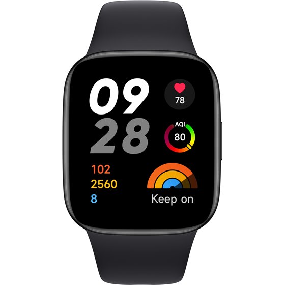 Redmi Watch 3 4,45 cm (1.75") AMOLED 42 mm Digital 390 x 450 Pixeles Pantalla táctil Negro GPS (satélite)