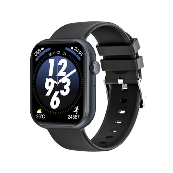 TRAINERMATEBK Relojes inteligentes y deportivos 4,6 cm (1.81") Digital 240 x 240 Pixeles Pantalla táctil Negro