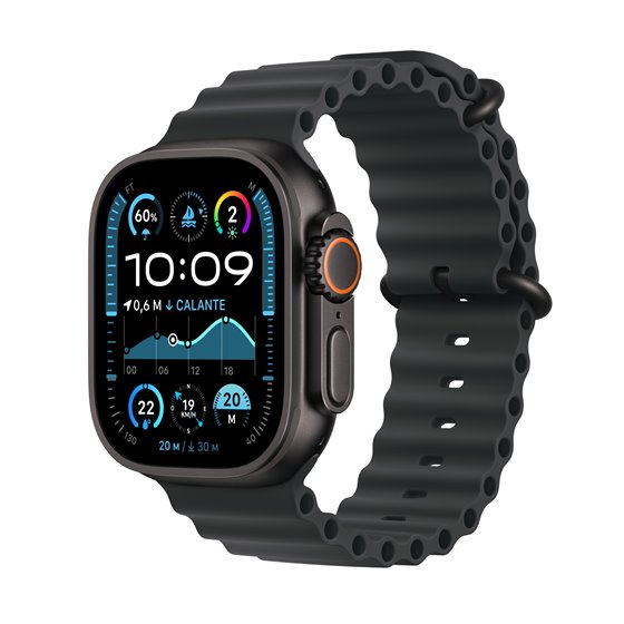 Watch Ultra 2 OLED 49 mm Digital 410 x 502 Pixeles Pantalla táctil 4G Negro Wifi GPS (satélite)