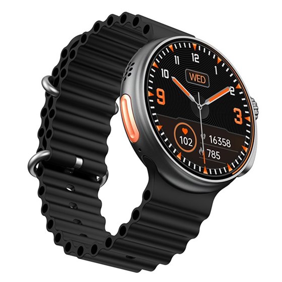 34157018 Relojes inteligentes y deportivos 3,66 cm (1.44") AMOLED 30 mm Digital 466 x 466 Pixeles Pantalla táctil Metálico
