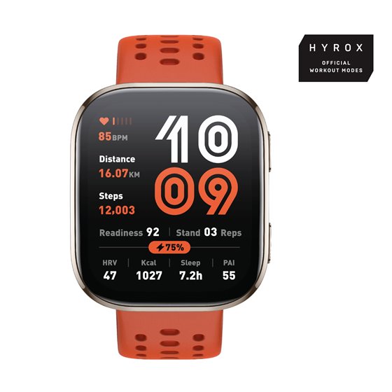 Bip 6 Red 5 cm (1.97") AMOLED Digital 390 x 450 Pixeles Pantalla táctil Oro GPS (satélite)