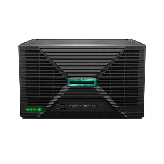 ProLiant MicroServer Gen11 6325P 3.5GHz 4c 1P 1x32GB-U 4LFF-NHP 2x4TB HDD 1x180W PS EU Server