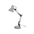 Lampara de escritorio q-connect polaris metalica coninterruptor brazo doble 3 articulaciones color plata
