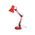 Lampara de escritorio q-connect polaris metalica coninterruptor brazo doble 3 articulaciones color rojo