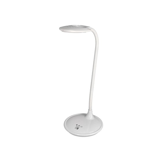Lampara de escritorio q-connect led 5w 250 lm con lupa iluminaciÃ³n ajustable blanco