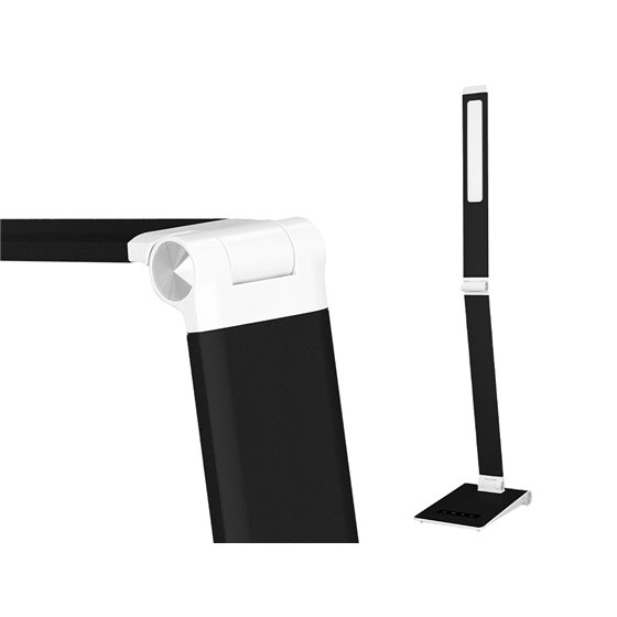 Lampara de escritorio q-connect sirio led 13w 800 lmtactil 3 niveles de color brillo regulable color negro