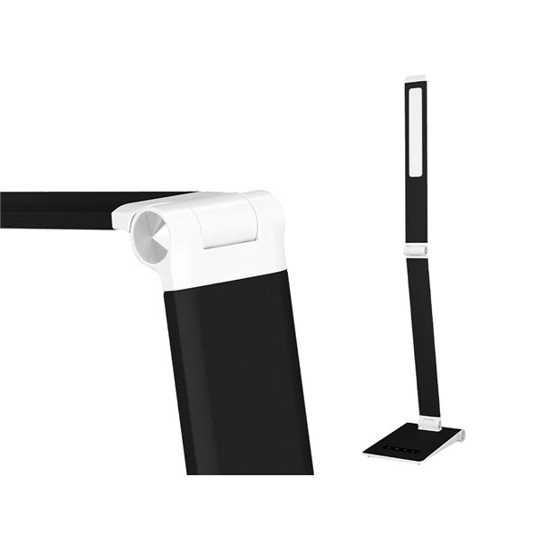 Lampara de escritorio q-connect sirio led 13w 800 lmtactil 3 niveles de color brillo regulable color negro