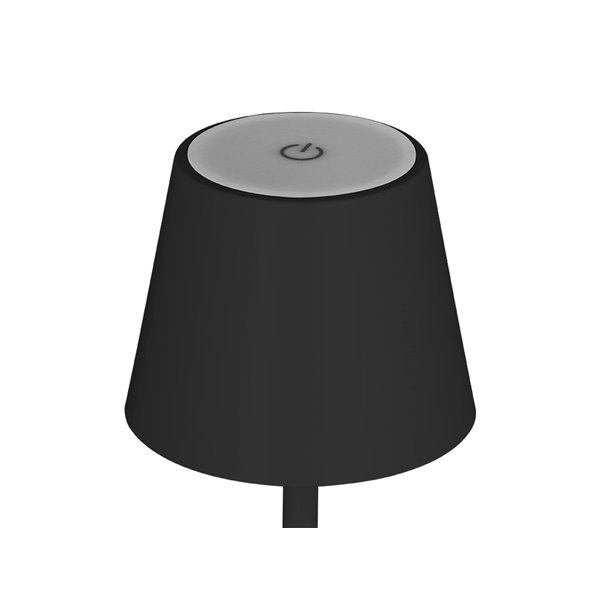 Lampara de escritorio q-connect nova led 2w 200 lm metalica tactil recargable usb-c color negro