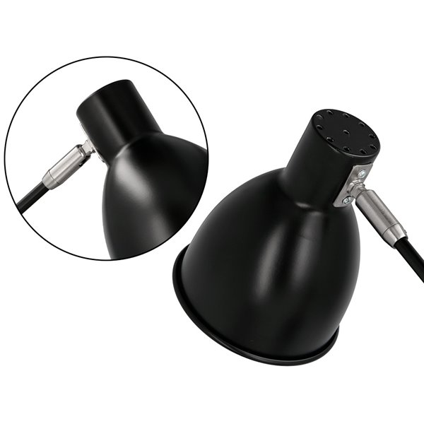 Lampara de escritorio q-connect deneb metalica con detalles de madera interruptor2 articulaciones color negro