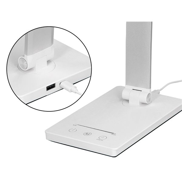 Lampara de escritorio q-connect vega led 10w 400 lm tactil 5 niveles de color brillo regulable color blanco